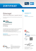 Gütesiegel "Medizinische Rehabilitation in geprüfter Qualität"