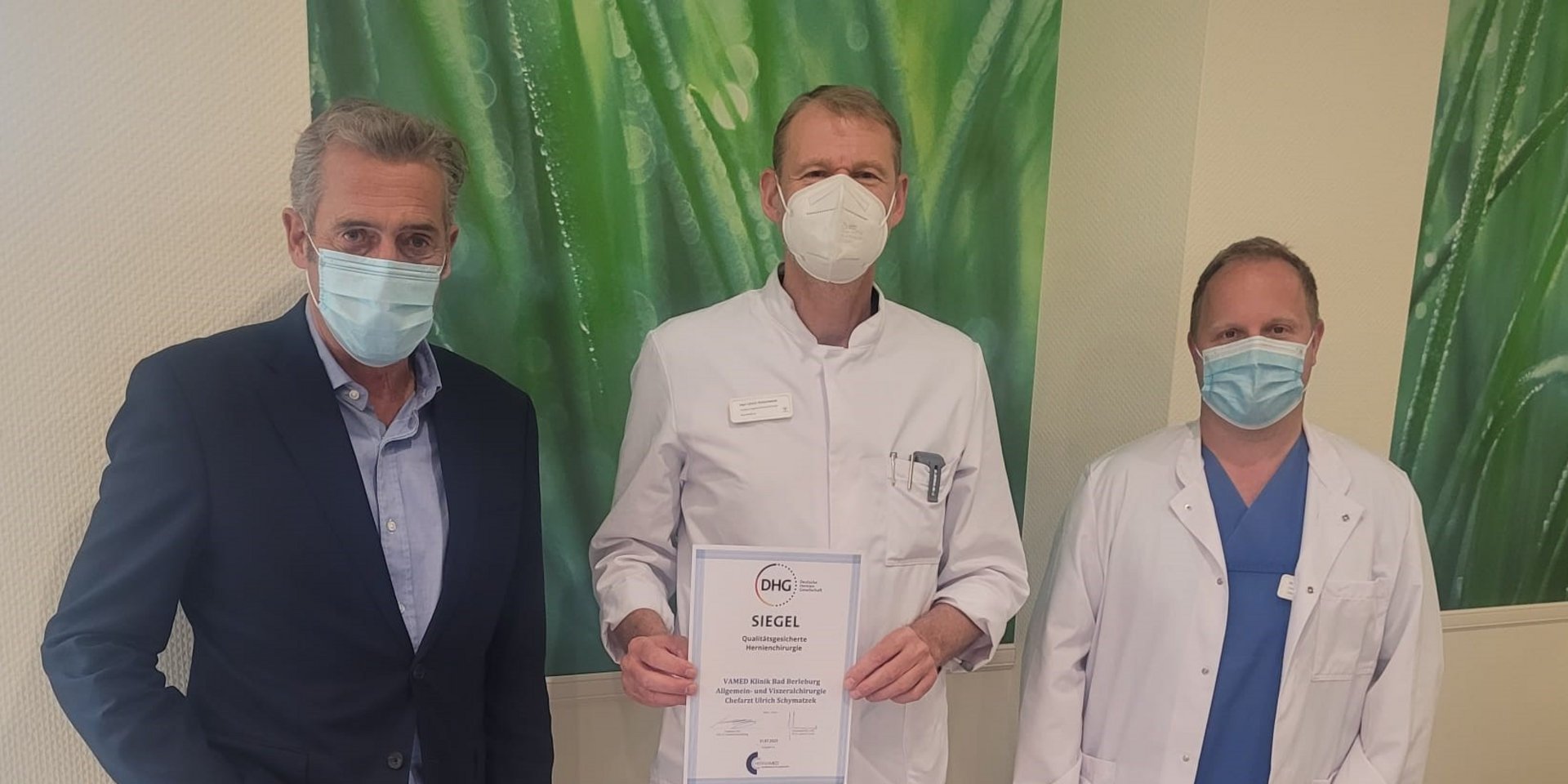VITREA Klinik Bad Berleburg erhält Qualitätssiegel der deutschen Herniengesellschaft